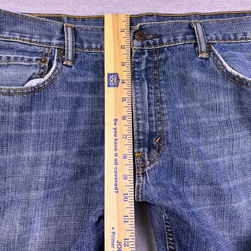 Levi's 559 Relaxed Straight Mid Rise Denim Jeans Mens 36x30 Blue Cotton